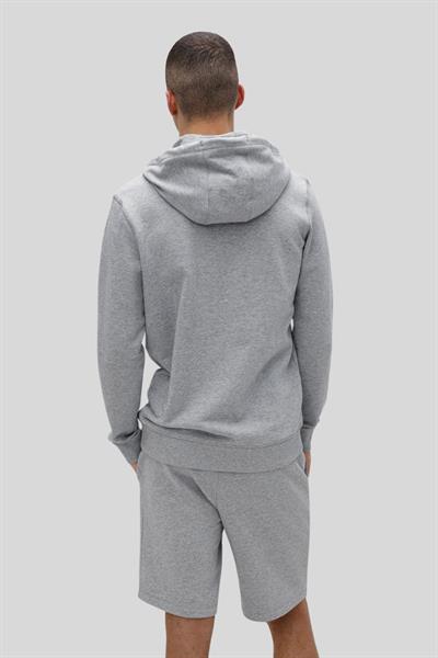 Hugo Boss Pamuklu Kapşonlu Erkek Sweatshirt Gri
