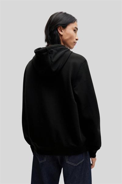 Hugo Boss Pamuklu Kapşonlu Erkek Sweatshirt Siyah