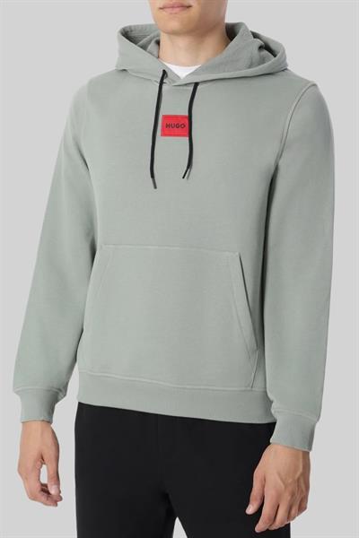 Hugo Boss Pamuklu Kapşonlu Erkek Sweatshirt Yeşil