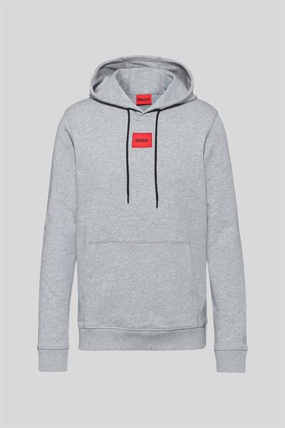 Hugo Boss Pamuklu Kapşonlu Erkek Sweatshirt Gri