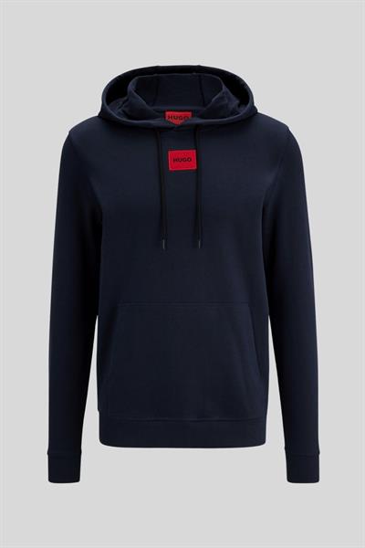 Hugo Boss Pamuklu Kapşonlu Erkek Sweatshirt Lacivert 405