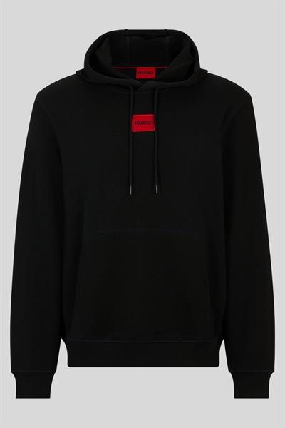 Hugo Boss Pamuklu Kapşonlu Erkek Sweatshirt Siyah
