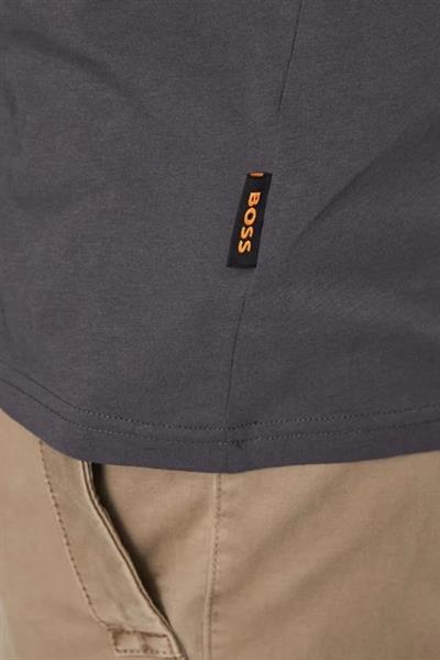 Hugo Boss Pamuklu Regular Fit Erkek T-Shirt Gri