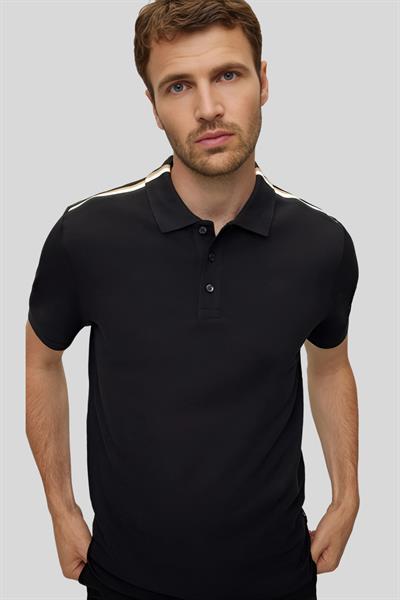 Hugo Boss Polo Yaka Erkek T-Shirt Siyah