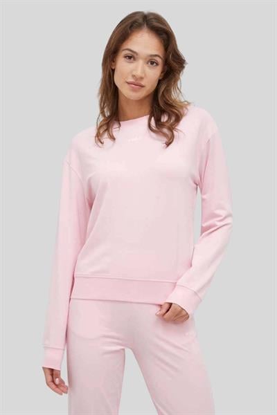 Hugo Boss Regualar Fit Bisiklet Yaka Kadın Sweatshirt Pembe