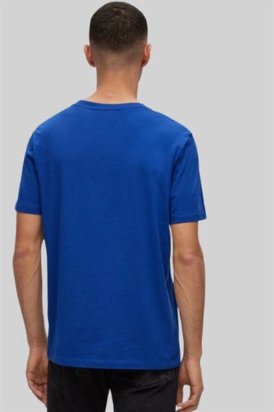 Hugo Boss Regular Fit Bisiklet Yaka Erkek T-Shirt Mavi 424