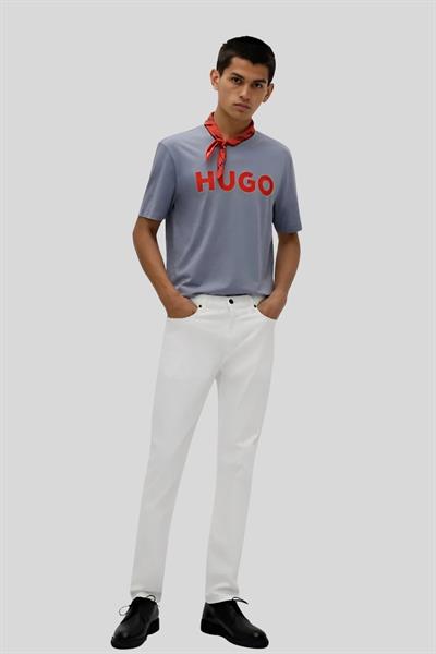 Hugo Boss Regular Fit Bisiklet Yaka Erkek T-Shirt Gri