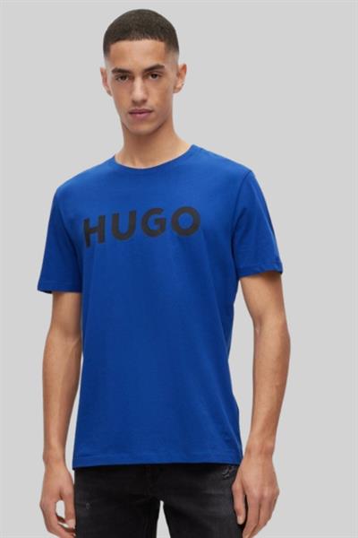 Hugo Boss Regular Fit Bisiklet Yaka Erkek T-Shirt Mavi 424