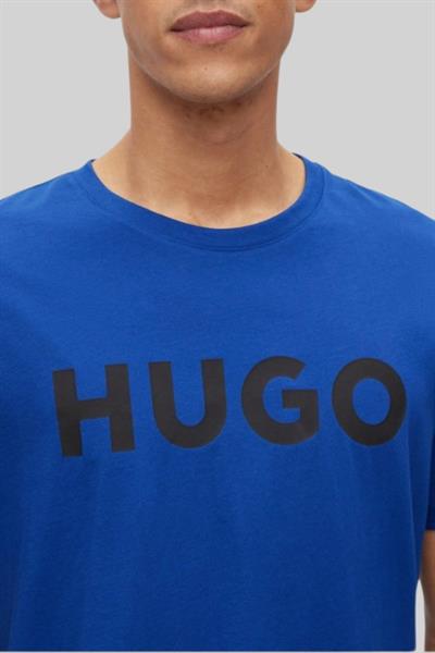 Hugo Boss Regular Fit Bisiklet Yaka Erkek T-Shirt Mavi 424