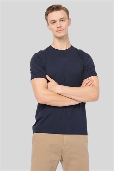Hugo Boss Regular Fit Bisiklet Yaka Erkek T-Shirt Lacivert 405