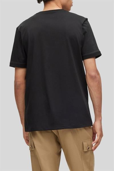 Hugo Boss Regular Fit Bisiklet Yaka Erkek T-Shirt Siyah