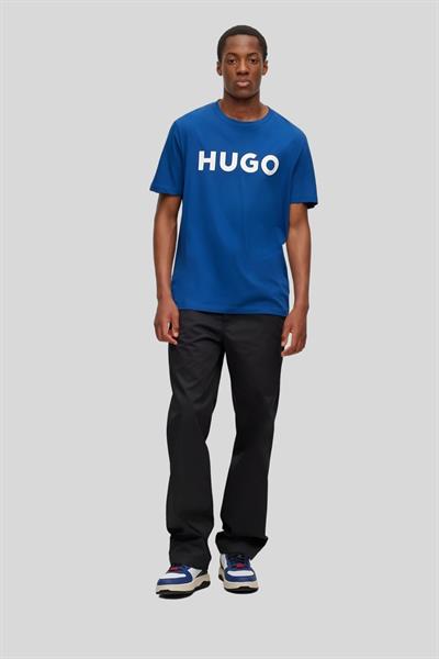 Hugo Boss Regular Fit Bisiklet Yaka Erkek T-Shirt Mavi 417