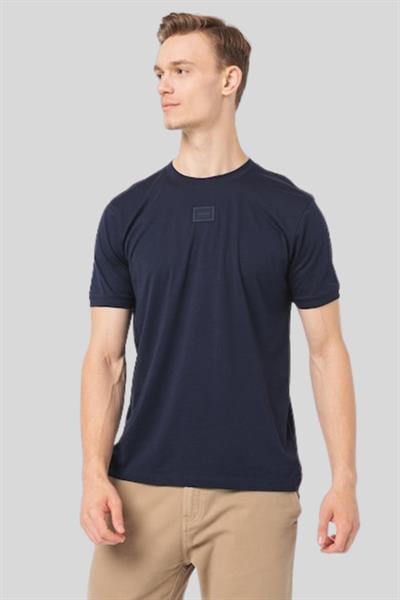 Hugo Boss Regular Fit Bisiklet Yaka Erkek T-Shirt Lacivert 405
