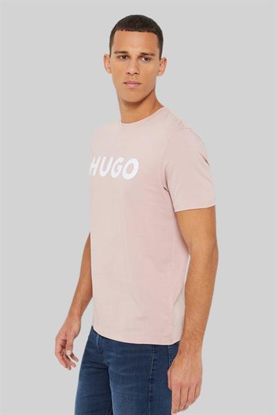 Hugo Boss Regular Fit Bisiklet Yaka Erkek T-Shirt Pembe