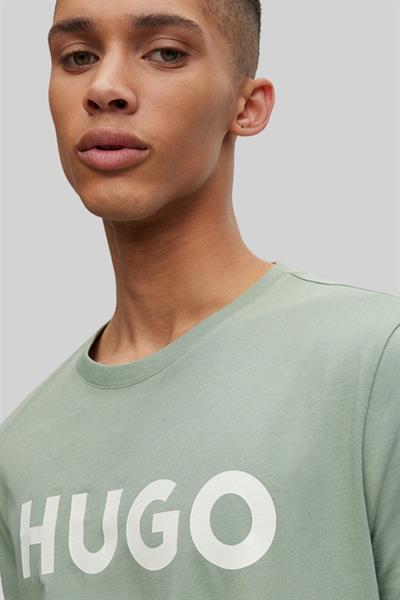 Hugo Boss Regular Fit Bisiklet Yaka Erkek T-Shirt Yeşil