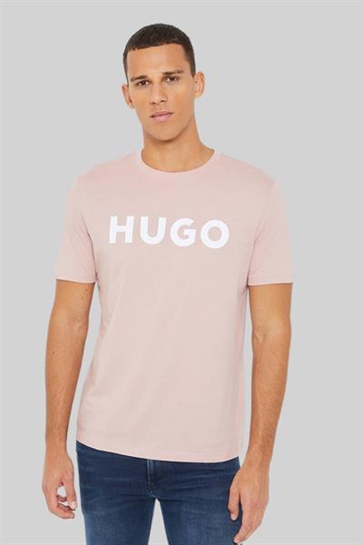 Hugo Boss Regular Fit Bisiklet Yaka Erkek T-Shirt Pembe
