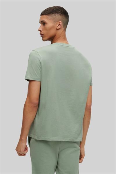 Hugo Boss Regular Fit Bisiklet Yaka Erkek T-Shirt Yeşil