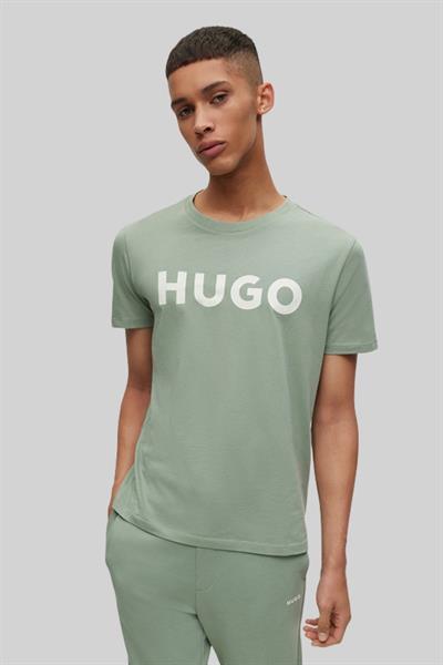 Hugo Boss Regular Fit Bisiklet Yaka Erkek T-Shirt Yeşil