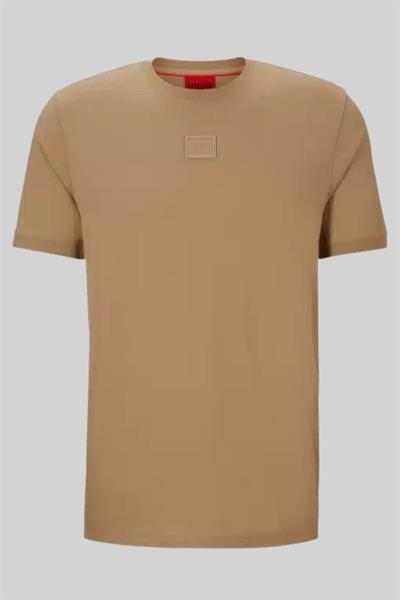 Hugo Boss Regular Fit Bisiklet Yaka Erkek T-Shirt Kahverengi
