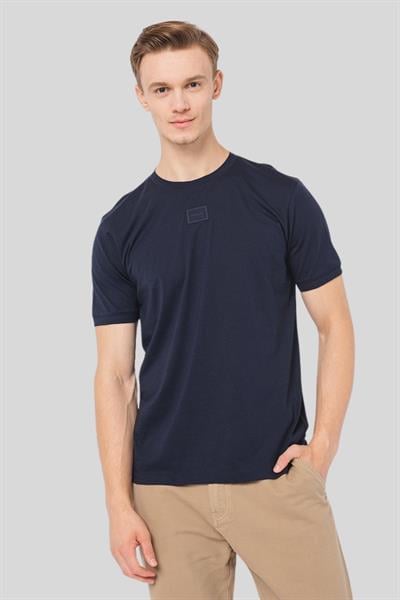 Hugo Boss Regular Fit Bisiklet Yaka Erkek T-Shirt Lacivert 405