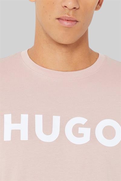 Hugo Boss Regular Fit Bisiklet Yaka Erkek T-Shirt Pembe