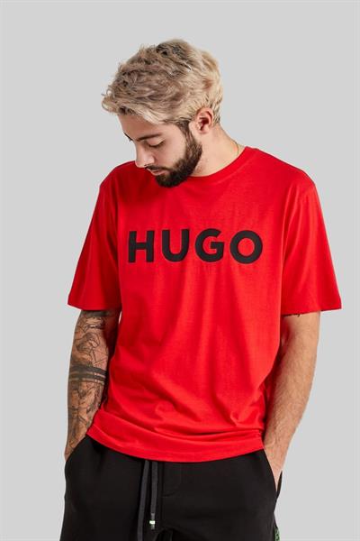 Hugo Boss Regular Fit Bisiklet Yaka Erkek T-Shirt Pembe 694