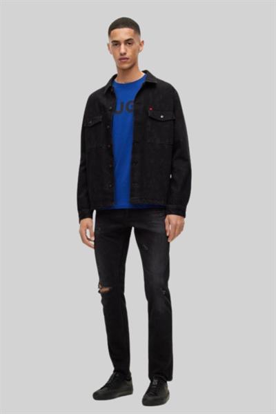 Hugo Boss Regular Fit Bisiklet Yaka Erkek T-Shirt Mavi 424