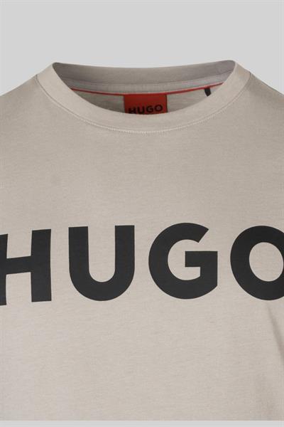 Hugo Boss Regular Fit Bisiklet Yaka Erkek T-Shirt Bej 260