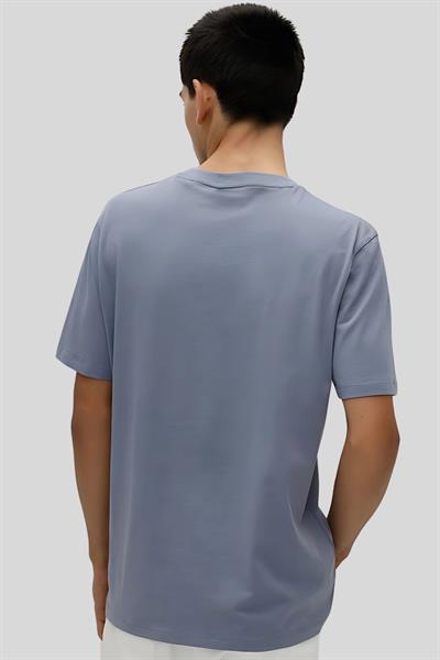 Hugo Boss Regular Fit Bisiklet Yaka Erkek T-Shirt Gri