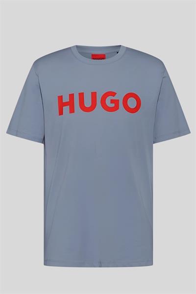 Hugo Boss Regular Fit Bisiklet Yaka Erkek T-Shirt Gri