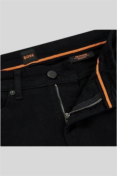 Hugo Boss Regular Fit Erkek Jean Pantolon Siyah 003