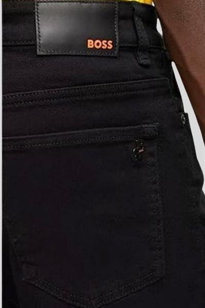 Hugo Boss Regular Fit Erkek Jean Pantolon Siyah 003