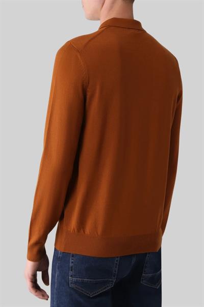 Hugo Boss Regular Fit Erkek Yün Kazak Turuncu