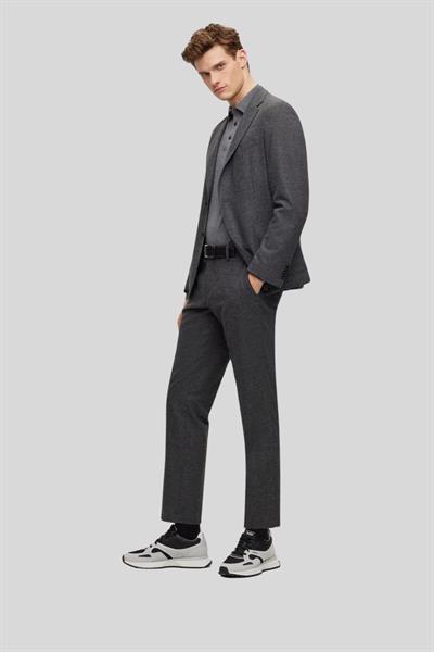 Hugo Boss Regular Fit Erkek Yün Kazak Gri 041