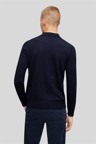 Hugo Boss Regular Fit Erkek Yün Kazak Lacivert 404