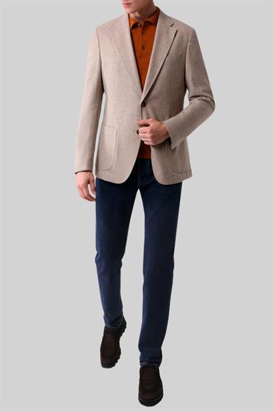 Hugo Boss Regular Fit Erkek Yün Kazak Turuncu