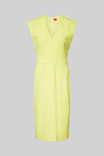 Hugo Boss Regular Fit Kadın Kolsuz Midi Elbise Sarı