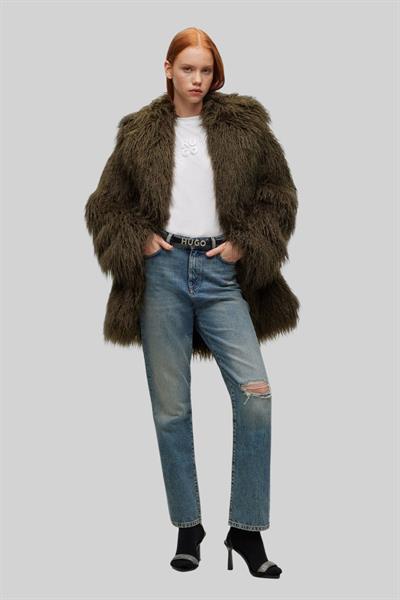 Hugo Boss Regular Fit Kadın T-Shirt Beyaz 100