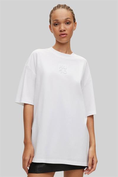 Hugo Boss Regular Fit Kadın T-Shirt Beyaz 100