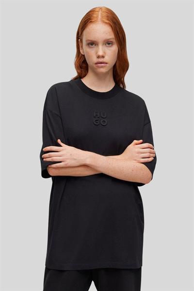 Hugo Boss Regular Fit Kadın T-Shirt Siyah