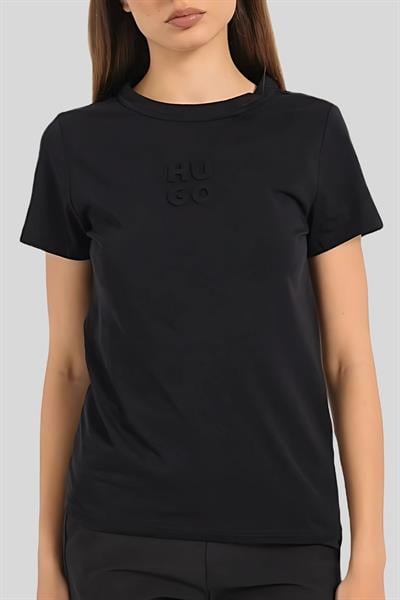 Hugo Boss Regular Fit Kadın T-Shirt Siyah