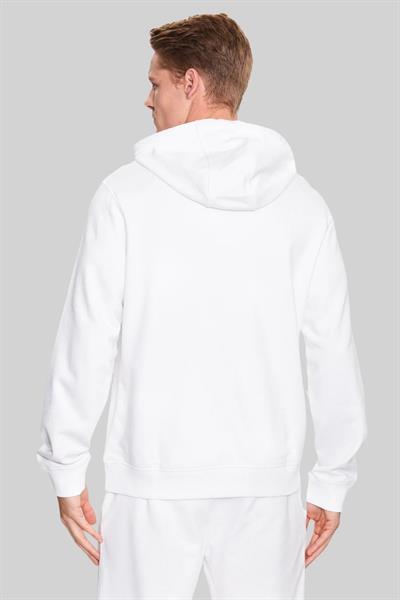 Hugo Boss Regular Fit Kapüşonlu Erkek Sweatshirt Beyaz 127