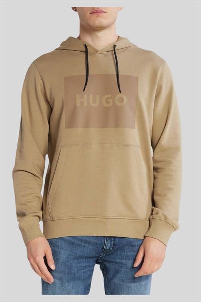 Hugo Boss Regular Fit Kapüşonlu Erkek Sweatshirt Kahverengi
