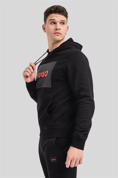 Hugo Boss Regular Fit Kapüşonlu Erkek Sweatshirt Siyah