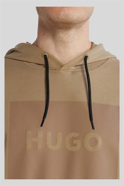 Hugo Boss Regular Fit Kapüşonlu Erkek Sweatshirt Kahverengi