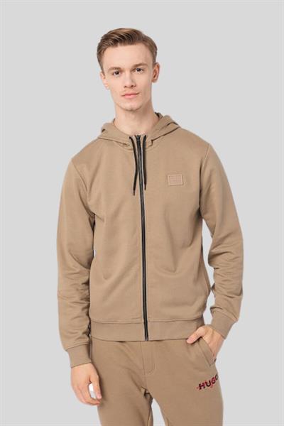 Hugo Boss Regular Fit Kapüşonlu Erkek Ceket Kahverengi