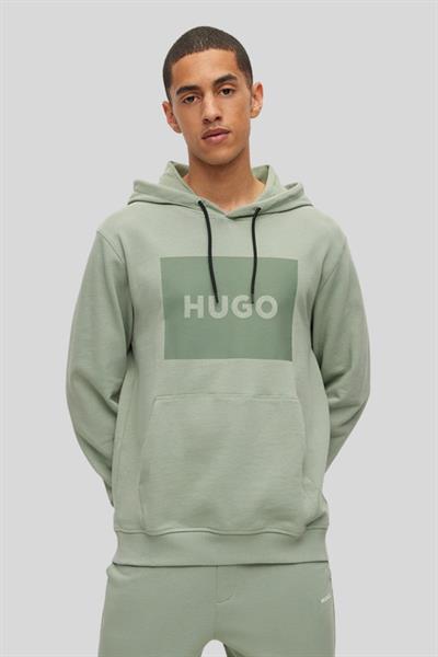 Hugo Boss Regular Fit Kapüşonlu Erkek Sweatshirt Yeşil