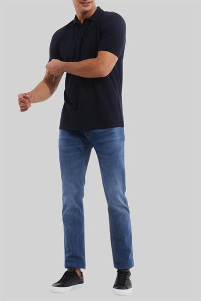 Hugo Boss Regular Fit Polo Yaka Erkek T-Shirt Lacivert 405