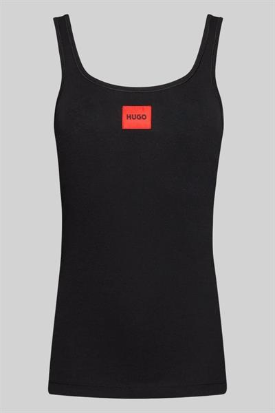 Hugo Boss Slim Fit Askılı Kadın Siyah Bluz Siyah