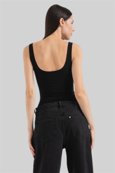 Hugo Boss Slim Fit Bodysuit Siyah